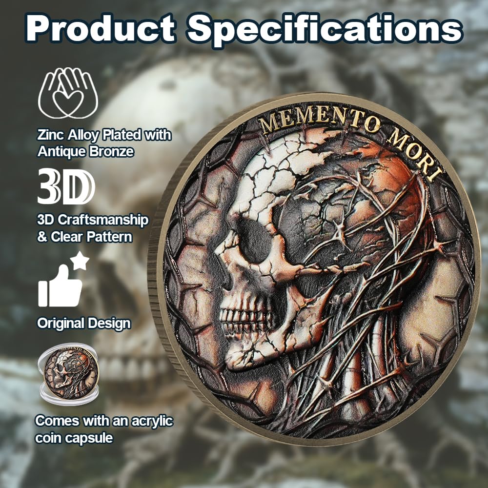 Memento Mori Coin Skull Challenge Coins mysite