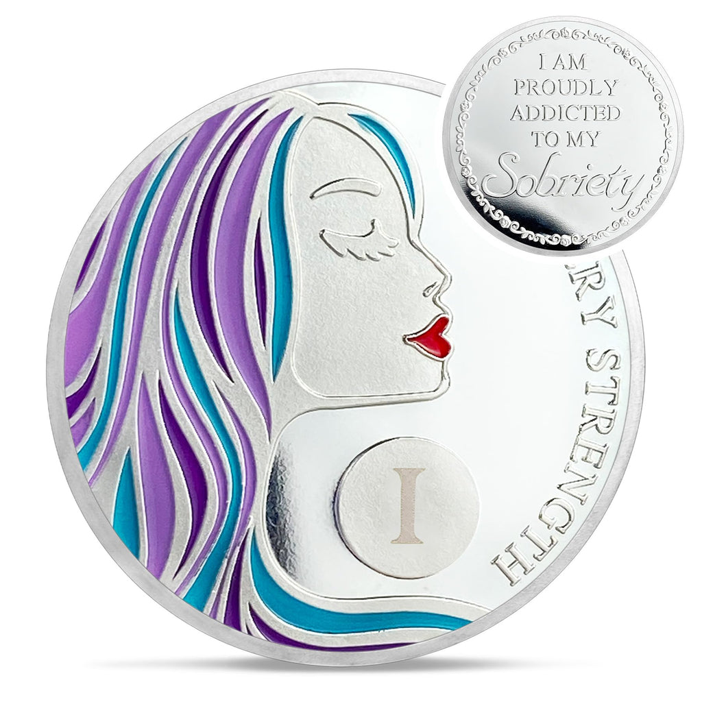 Courageous Lady AA Recovery Sobriety Coin mysite