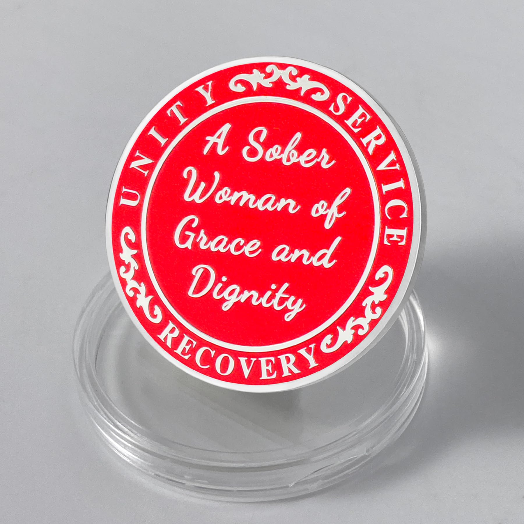 Red Hat Lady of Grace and Dignity Sobriety Coin mysite