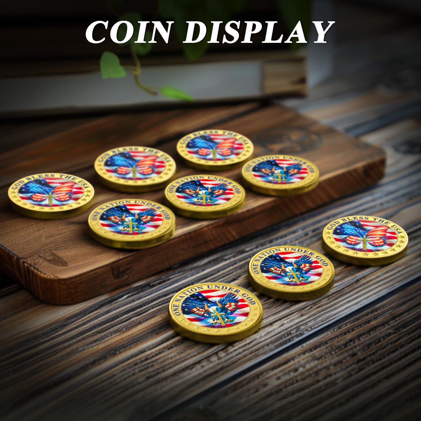 Veteran Faith Christian God Bless The USA Military  Challenge Coins mysite