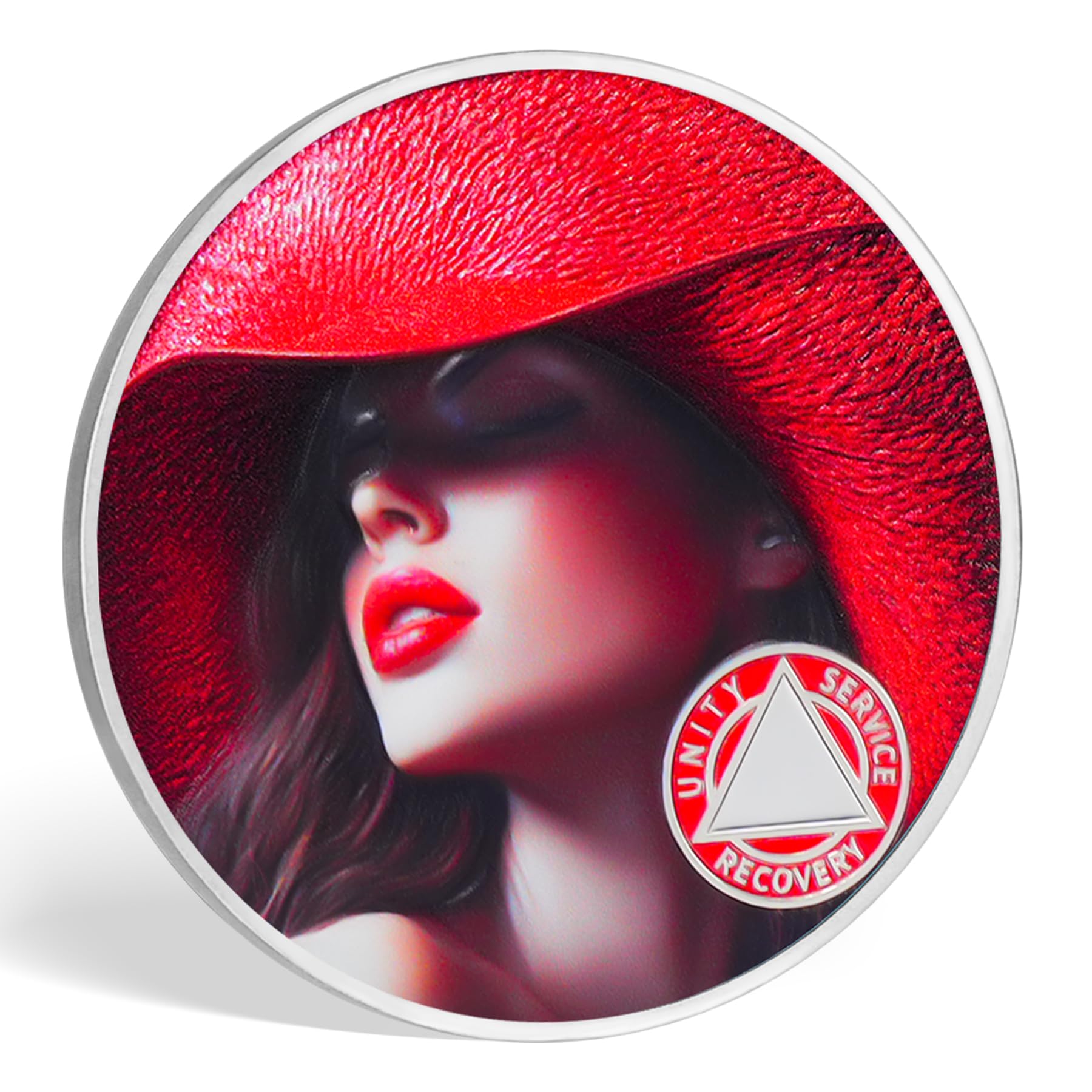 Red Hat Lady of Grace and Dignity Sobriety Coin mysite