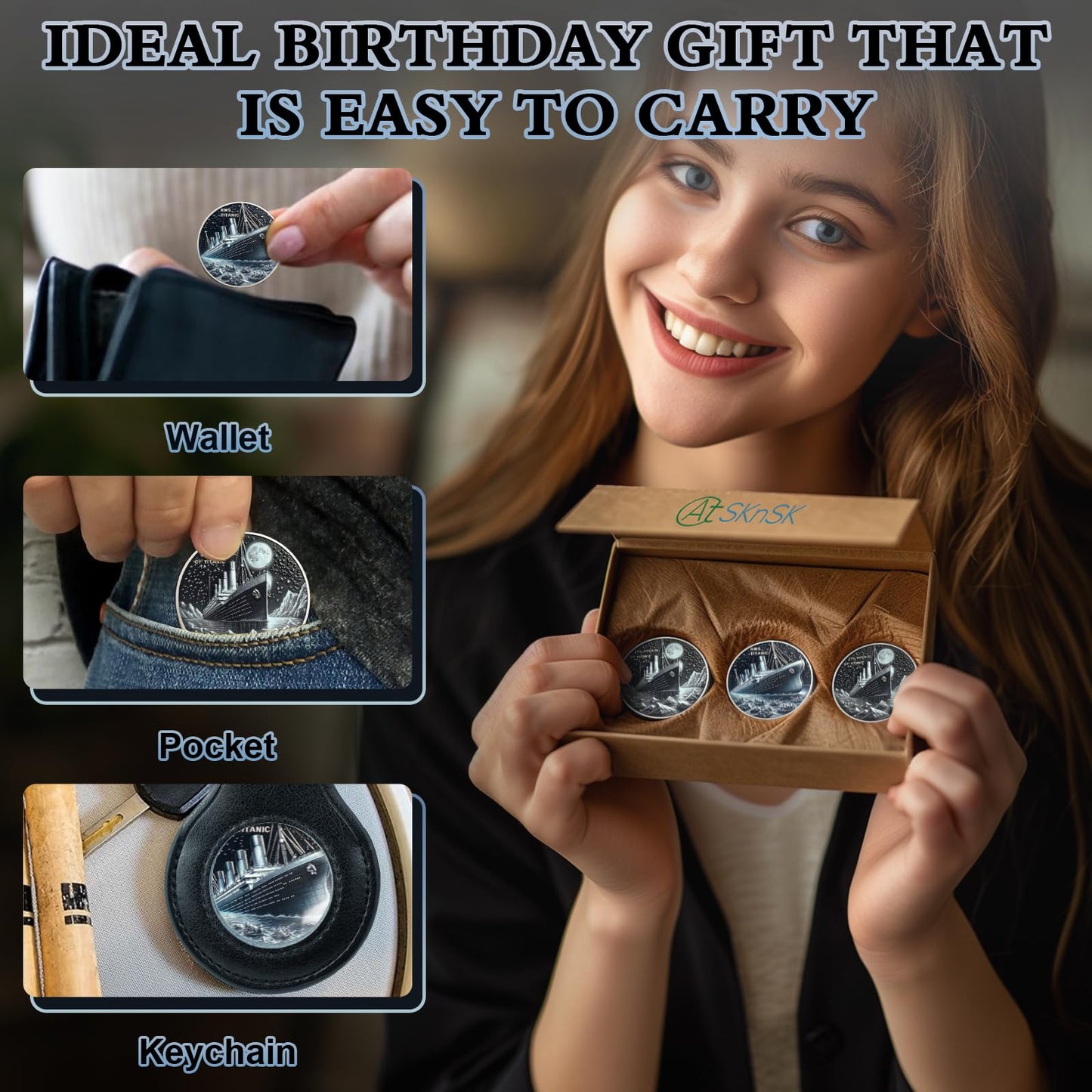 Titanic Cruise Artwork Never Sinking Cruise Ship Commemorative Coins mysite