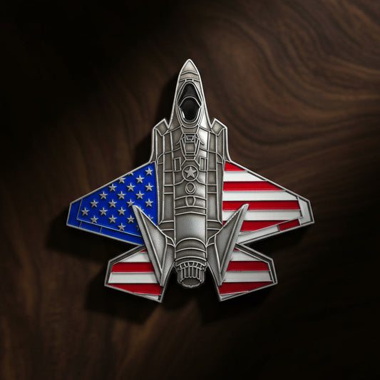 US Air Force Colorized F-35 Fighter Jet Challenge Coin mysite