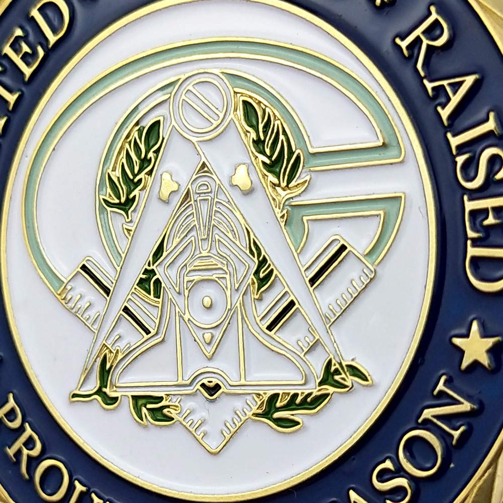 Master Mason Masonic Gift-Faith Hope Charity Gold Plated Proud Freemason Challenge Coin mysite