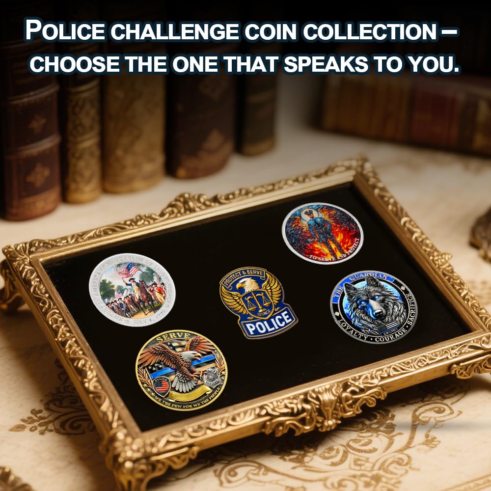 US Police Challenge Coin Scales of Justice-Isaiah 1:17 Bible Verse mysite