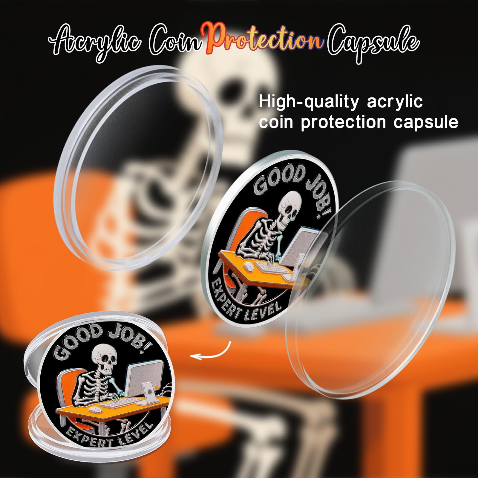 Everything's Fine Stress Relief Humorous Motivational Coin mysite