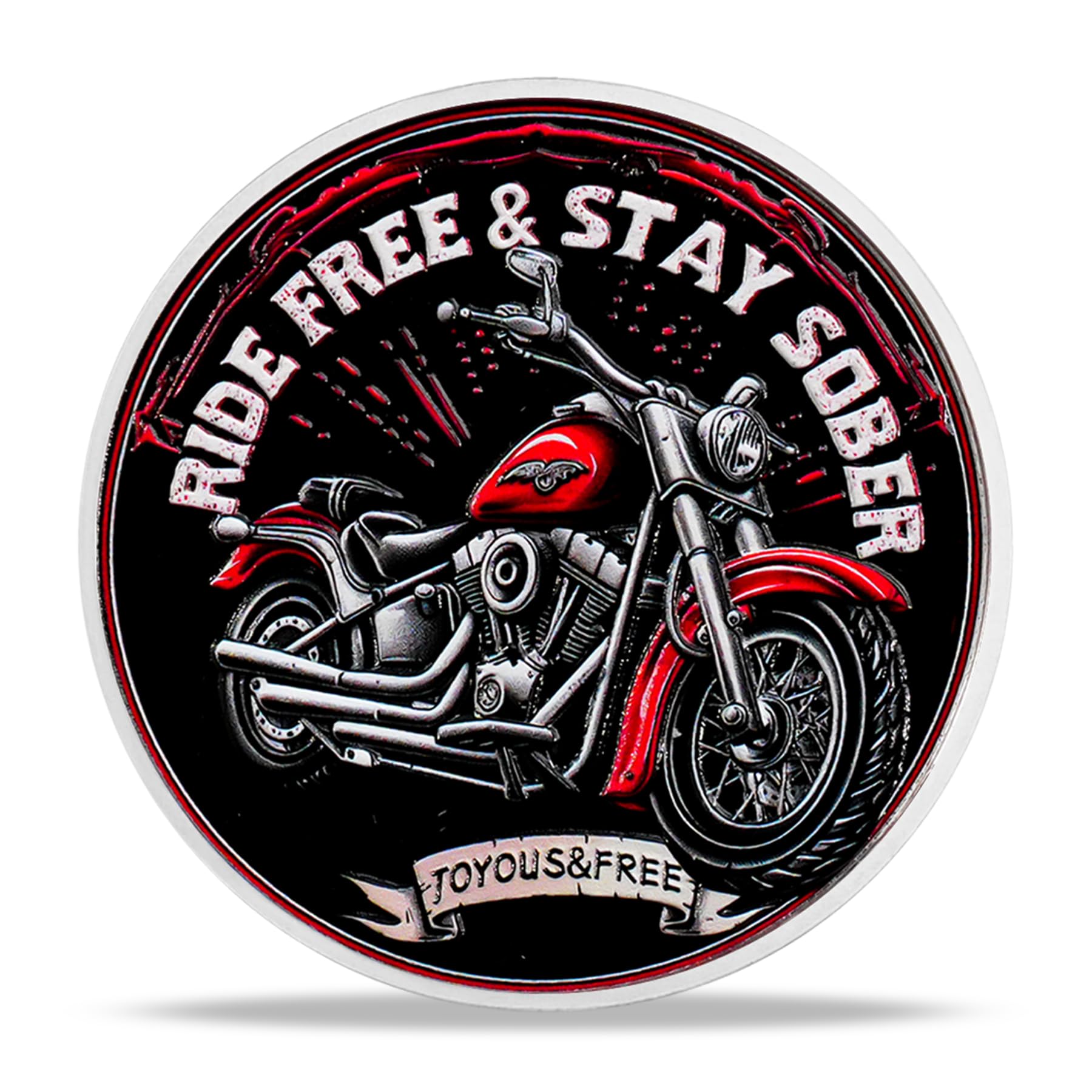 Inspirational Recovery Motorcycle Soberity Challenge Coin mysite