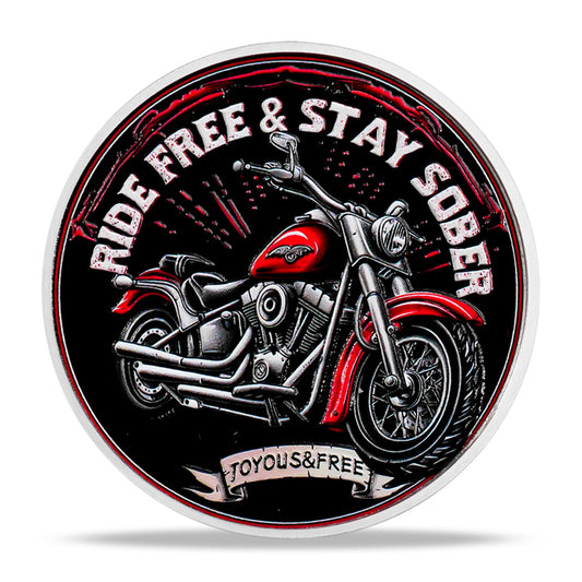 Inspirational Recovery Motorcycle Soberity Challenge Coin mysite