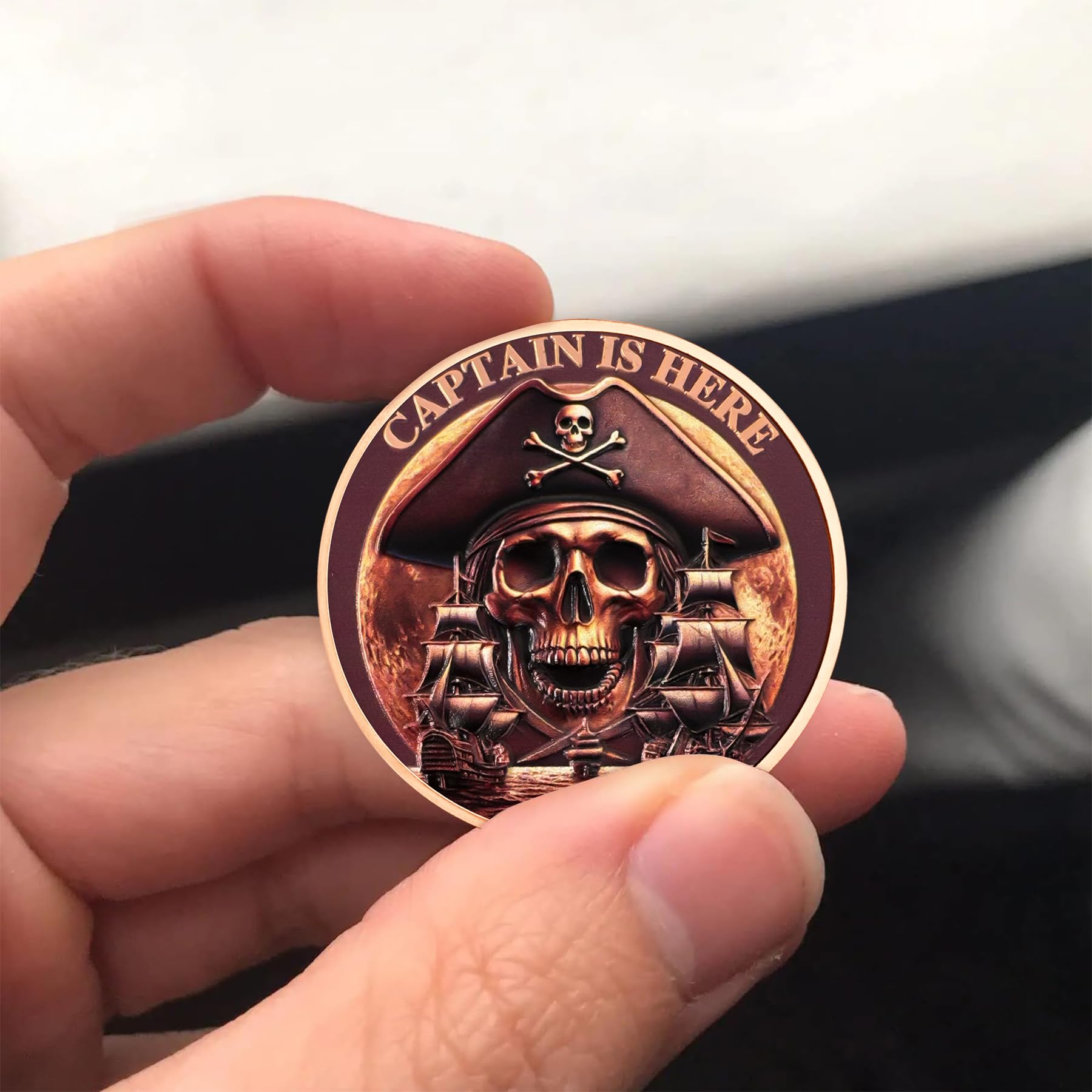 Pirate Coin Let's Pillage Till Dawn Skull Challenge Coins mysite
