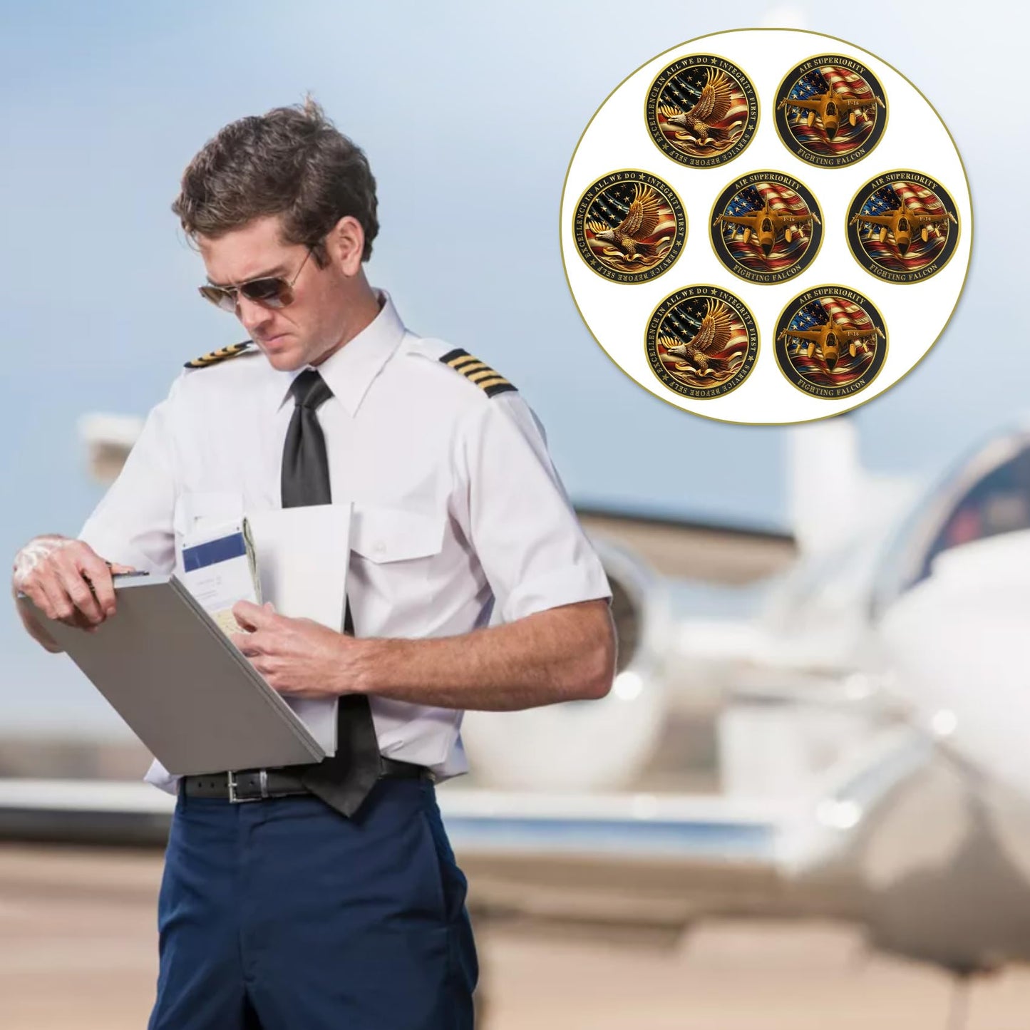 United States Air Force F-16 Fighting Falcon Military Coins Challenge Coin mysite