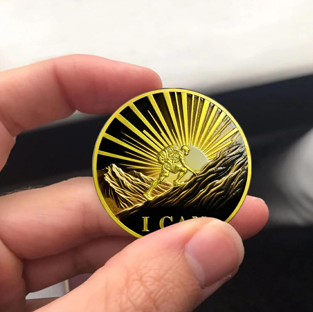 Inspirational Never Give Up Encouragement Challenge Coins mysite