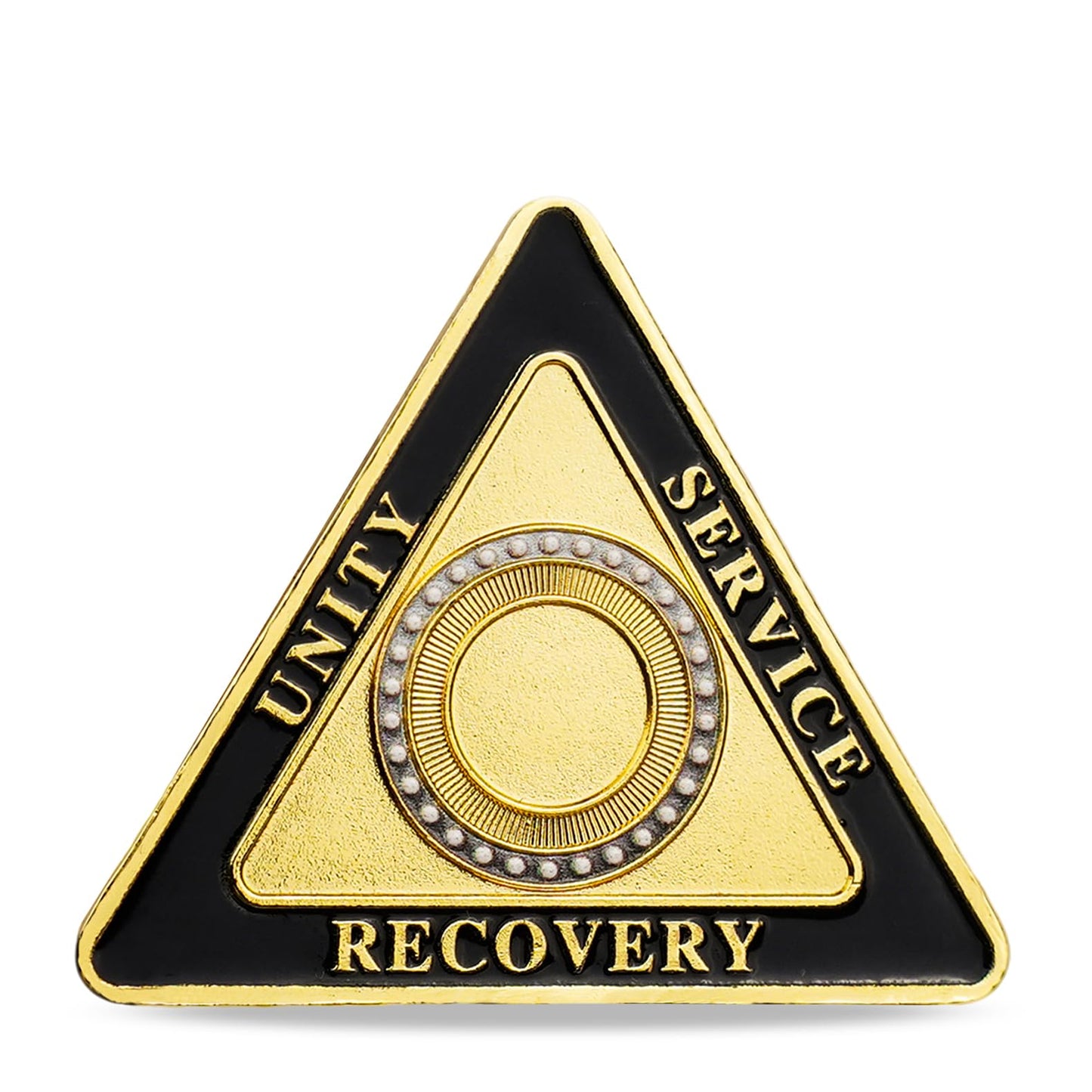 Personalized Triangle Glimmer Amber Dream Sobriety Coin mysite
