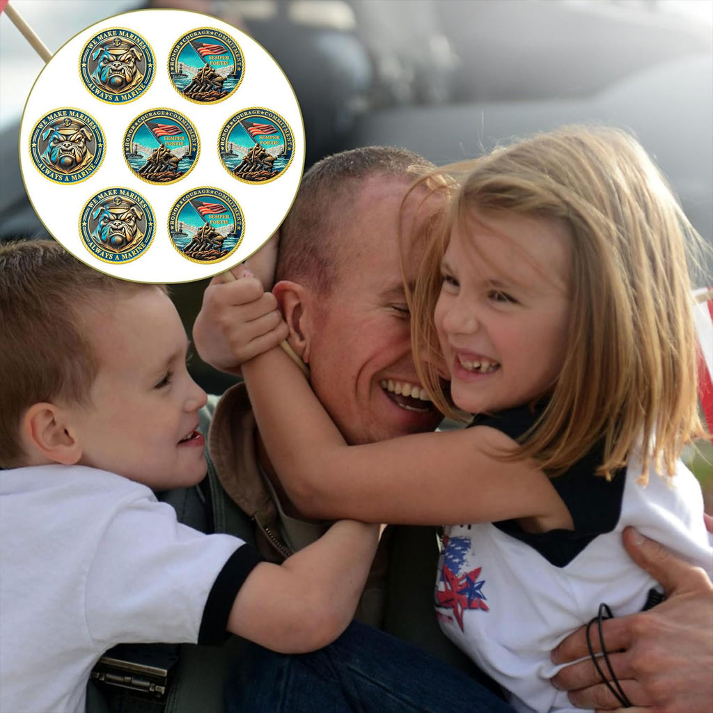 Bulldog Design US Marine Corps Graduation Token USMC Navy Veteran  Challenge Coin mysite