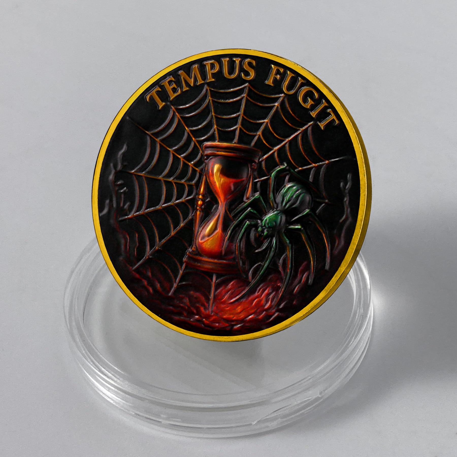 Memento Mori Skull Spider Challenge Coin mysite