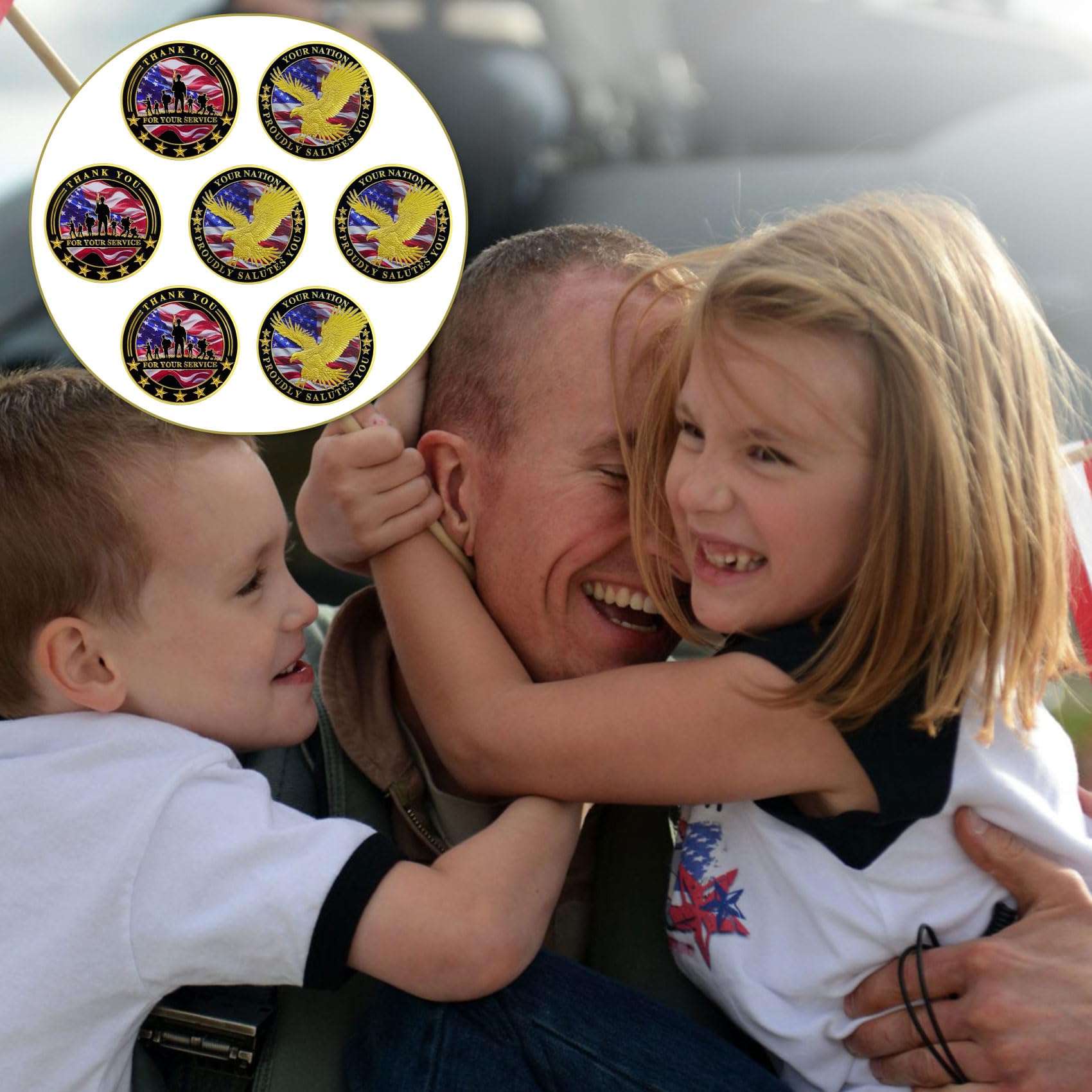 Thank You for Your Service Bulk Veterans Military  Challenge Coin mysite