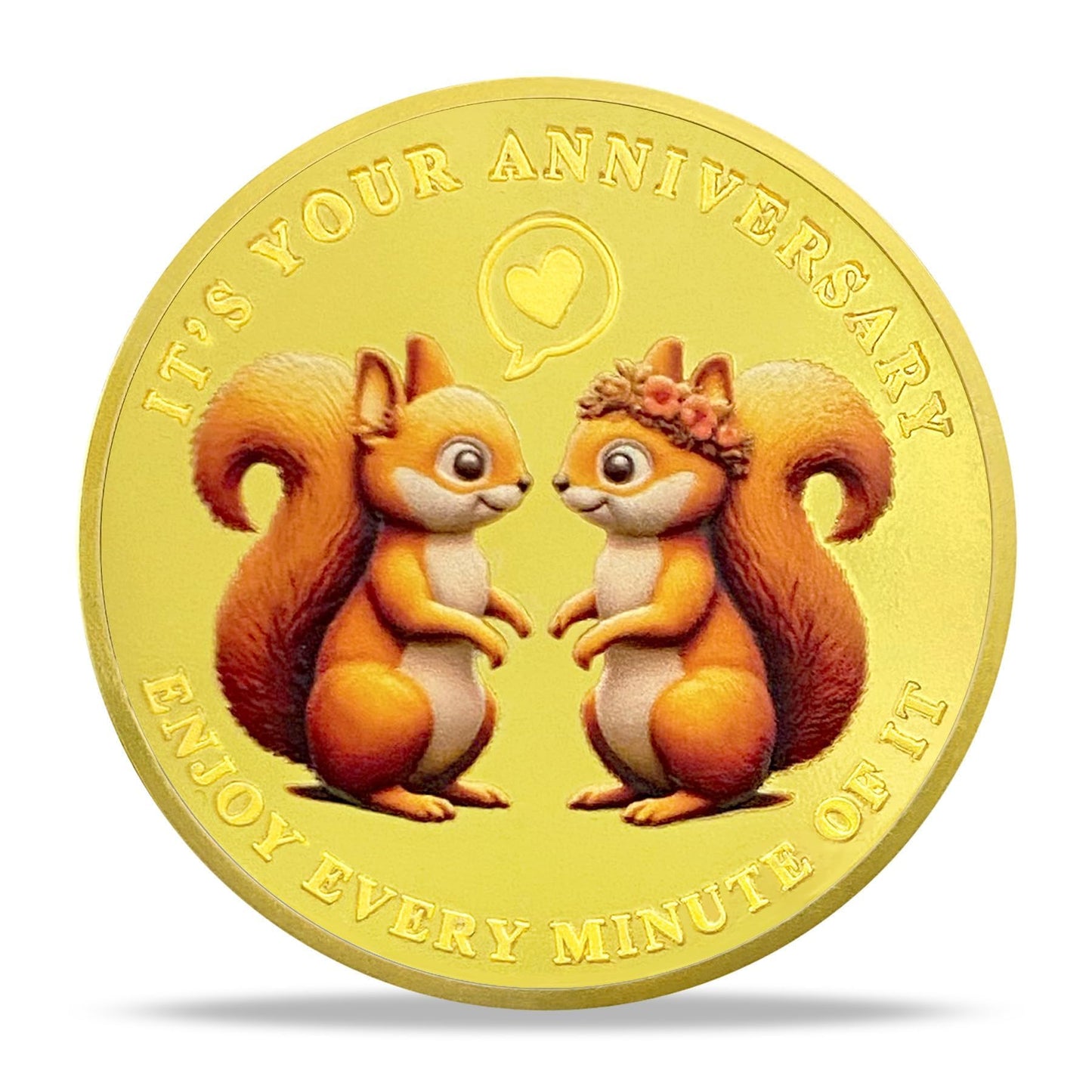 Love Squirrel Anniversary Commemorative Coin mysite