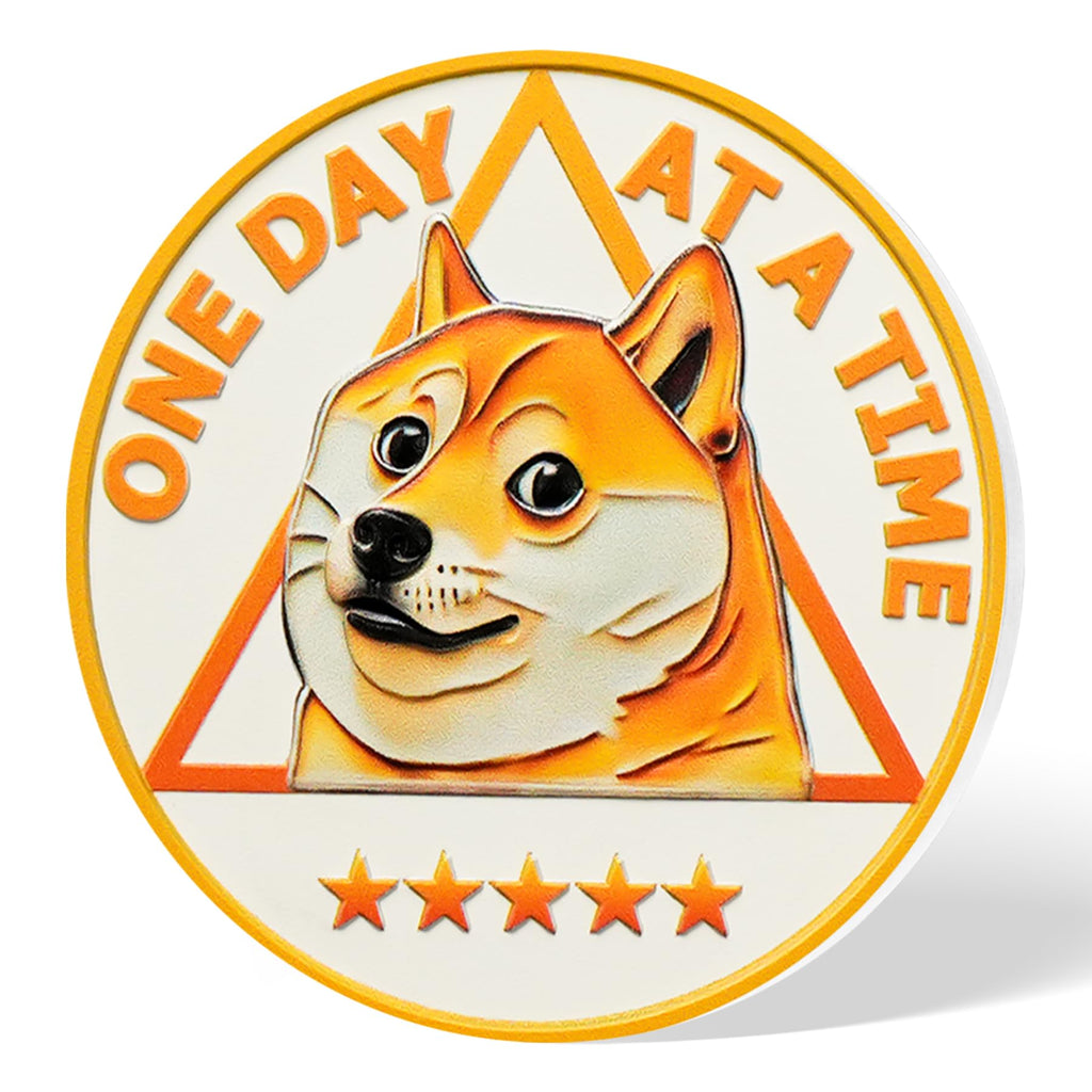 Funny Dog Meme & Triangle Symbol Doge Sobriety Coin mysite