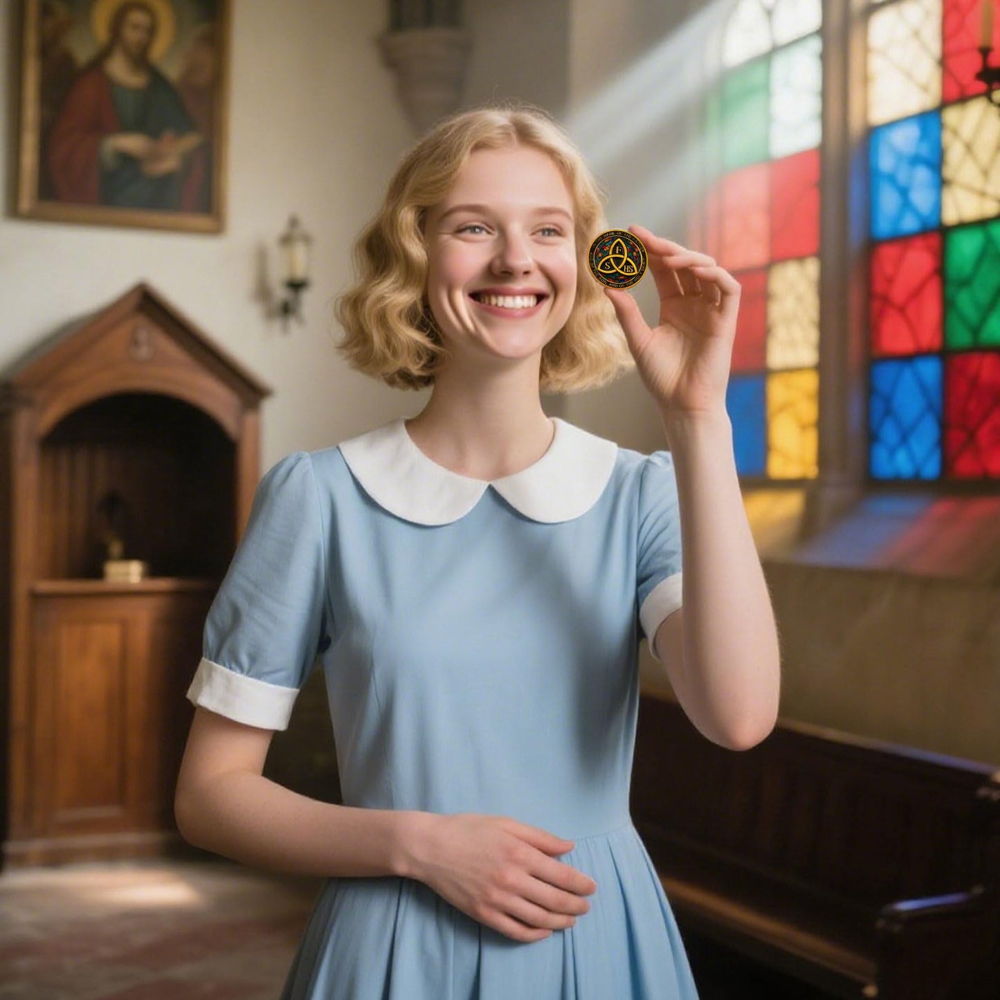 Sacred Christian Challenge Coin mysite