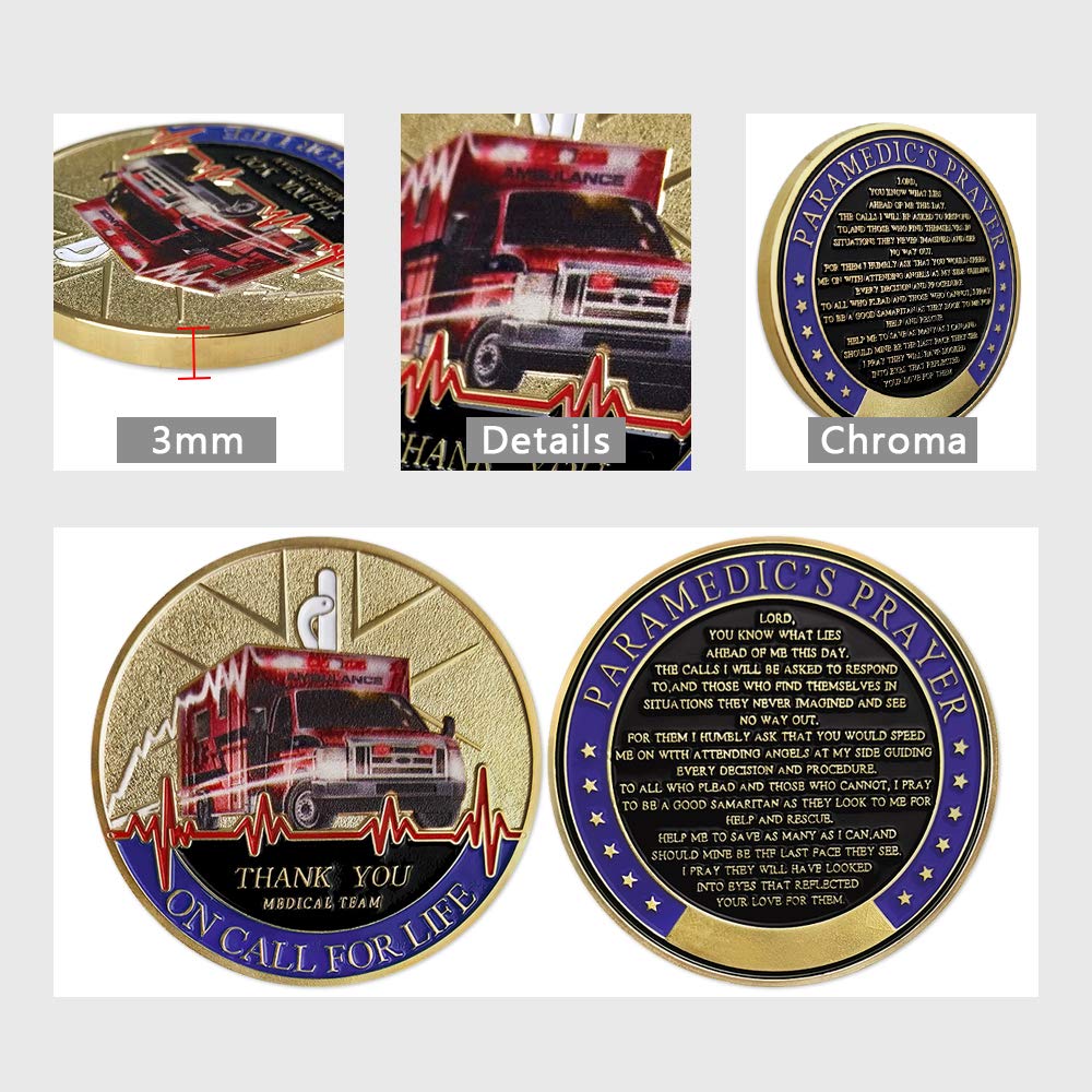Paramedic's Prayer EMT EMS Challenge Coins mysite
