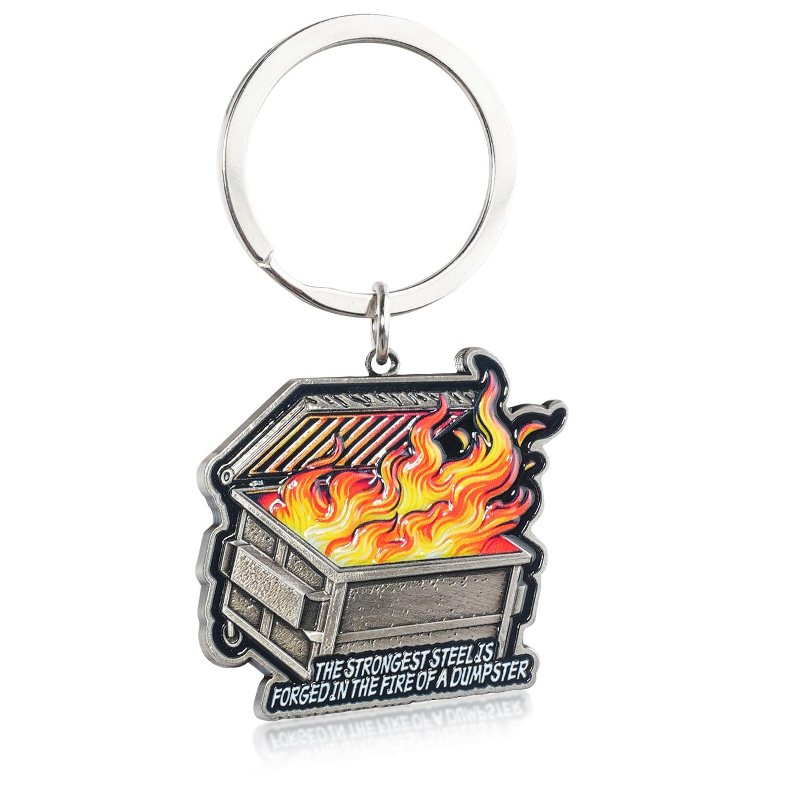 Strongest Steel Forged Emotional Dumpster Fire Keychain mysite