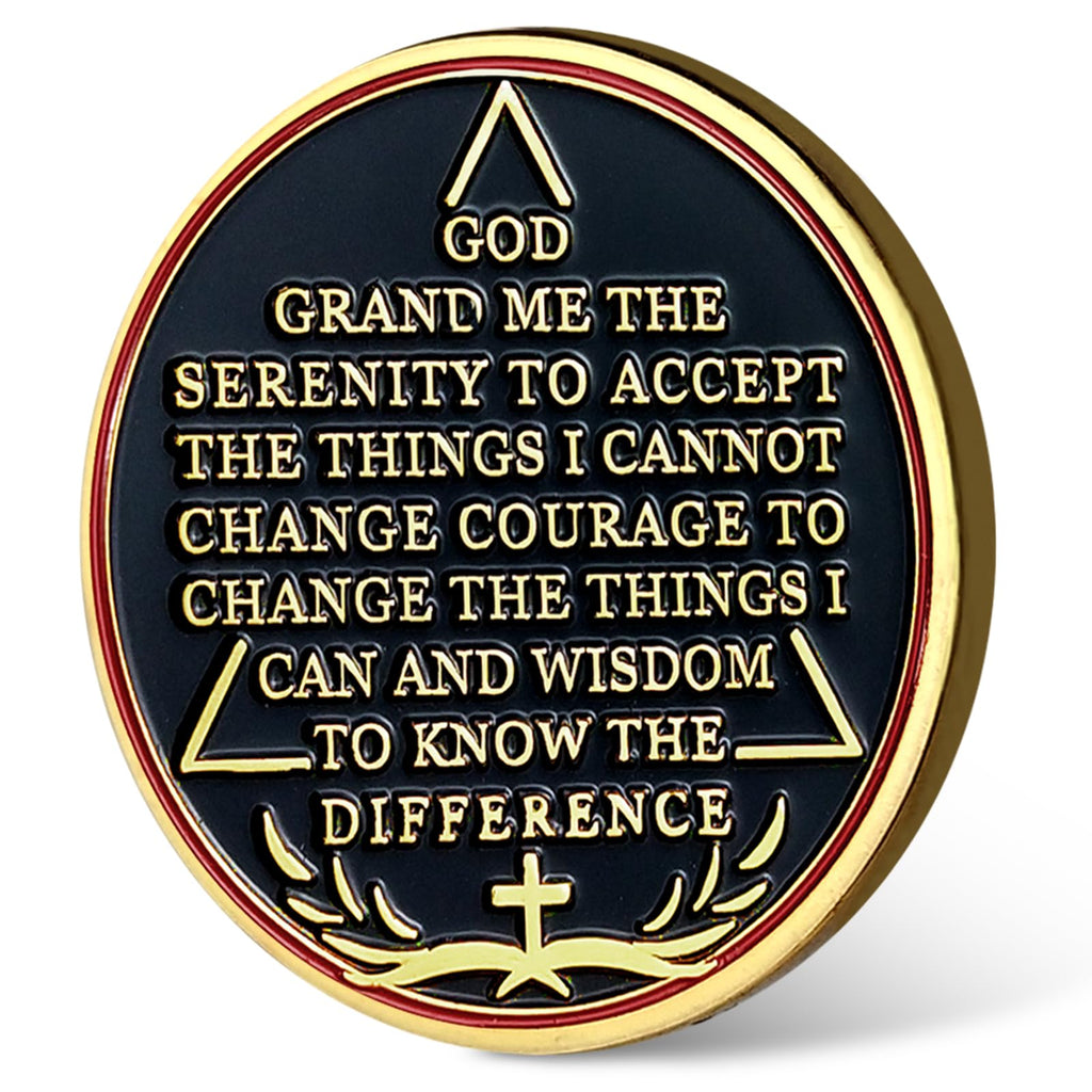 Universe Sun Moon Earth One Day at A Time Sobriety Coin mysite