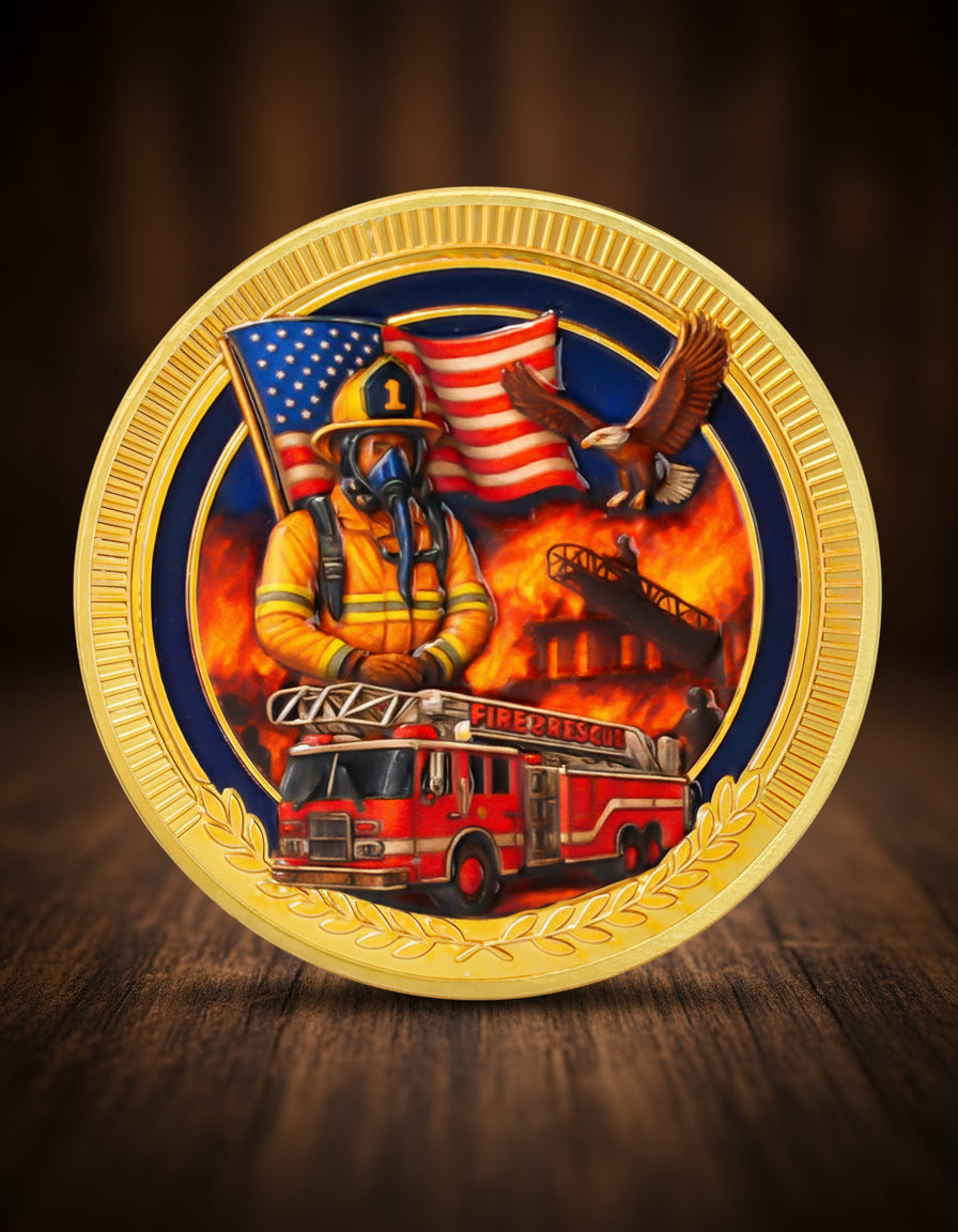 Firefighter Courage Commitment Challenge Coin mysite