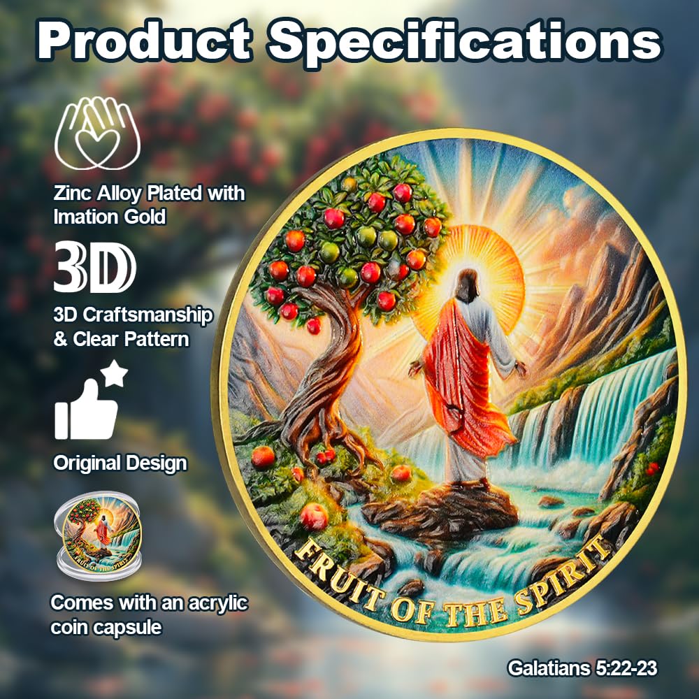 Fruit of The Spirit Christian Challenge Coin mysite