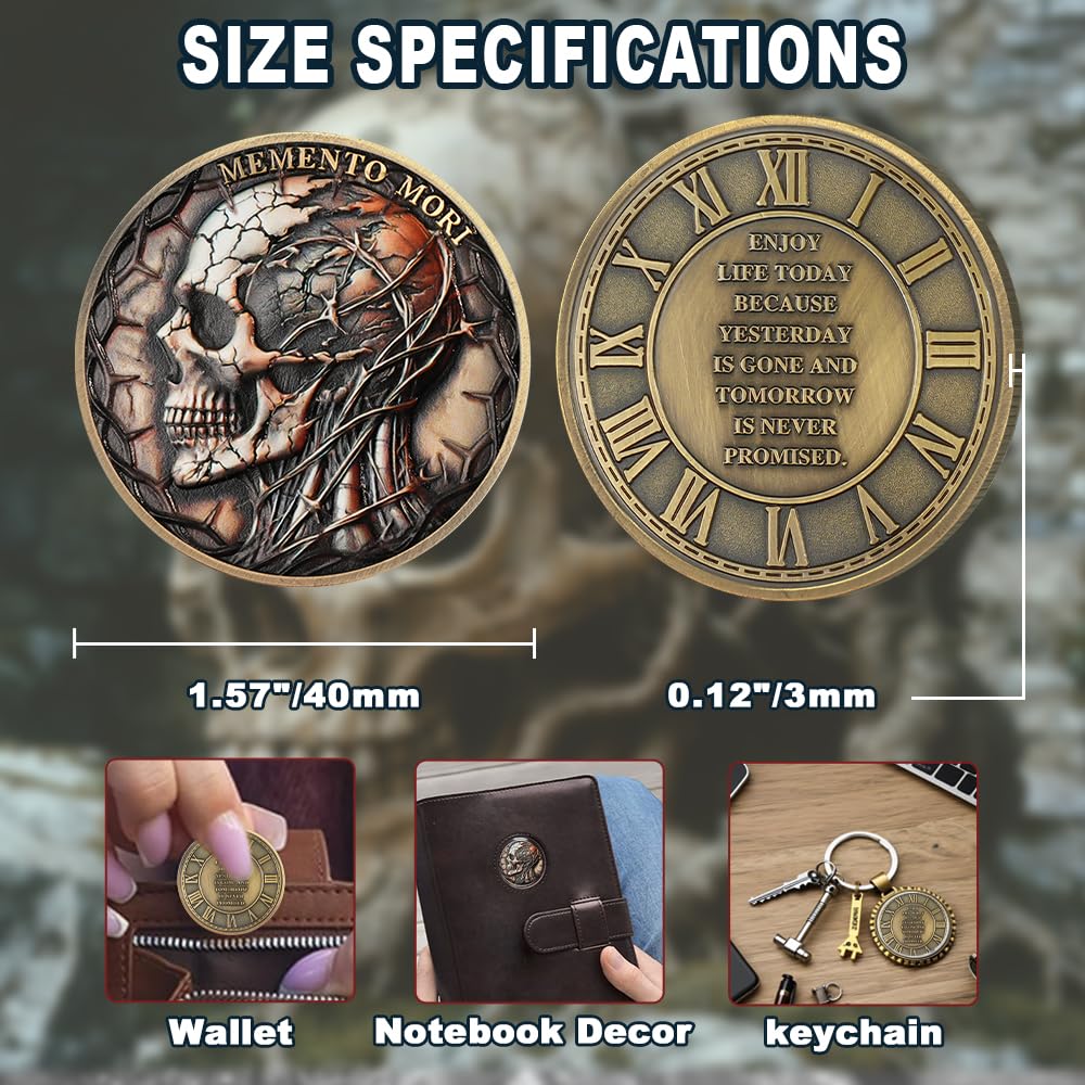 Memento Mori Coin Skull Challenge Coins mysite