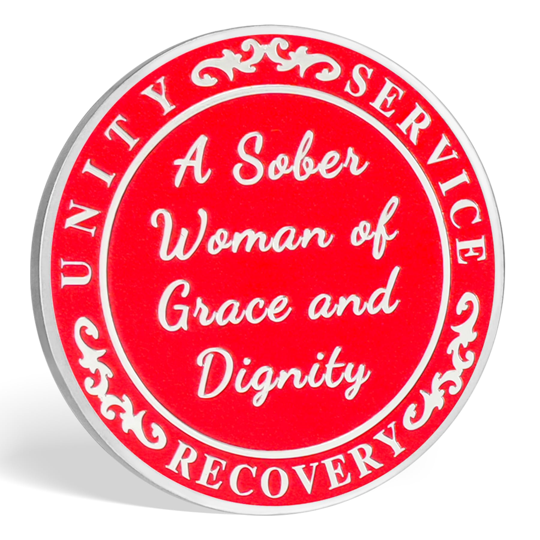 Red Hat Lady of Grace and Dignity Sobriety Coin mysite