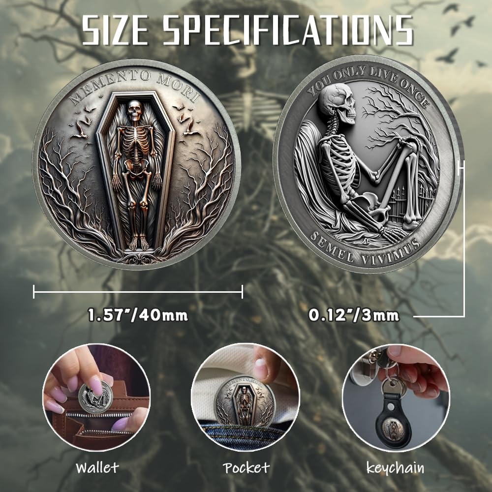 Stoic Reminder Memento Mori Coins mysite