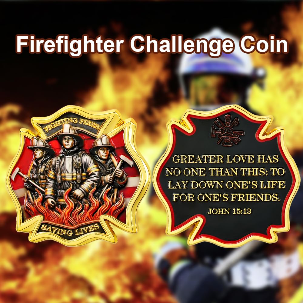 Firefighter Bravery Sacrifice Duty Coin mysite