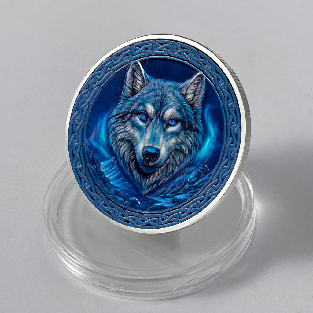 Viking Warrior Wolf Challenge Coin mysite