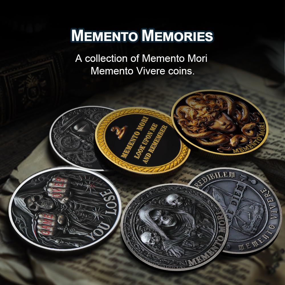 Carpe Diem Motivational Stoicism Memento Mori Challenge Coin mysite