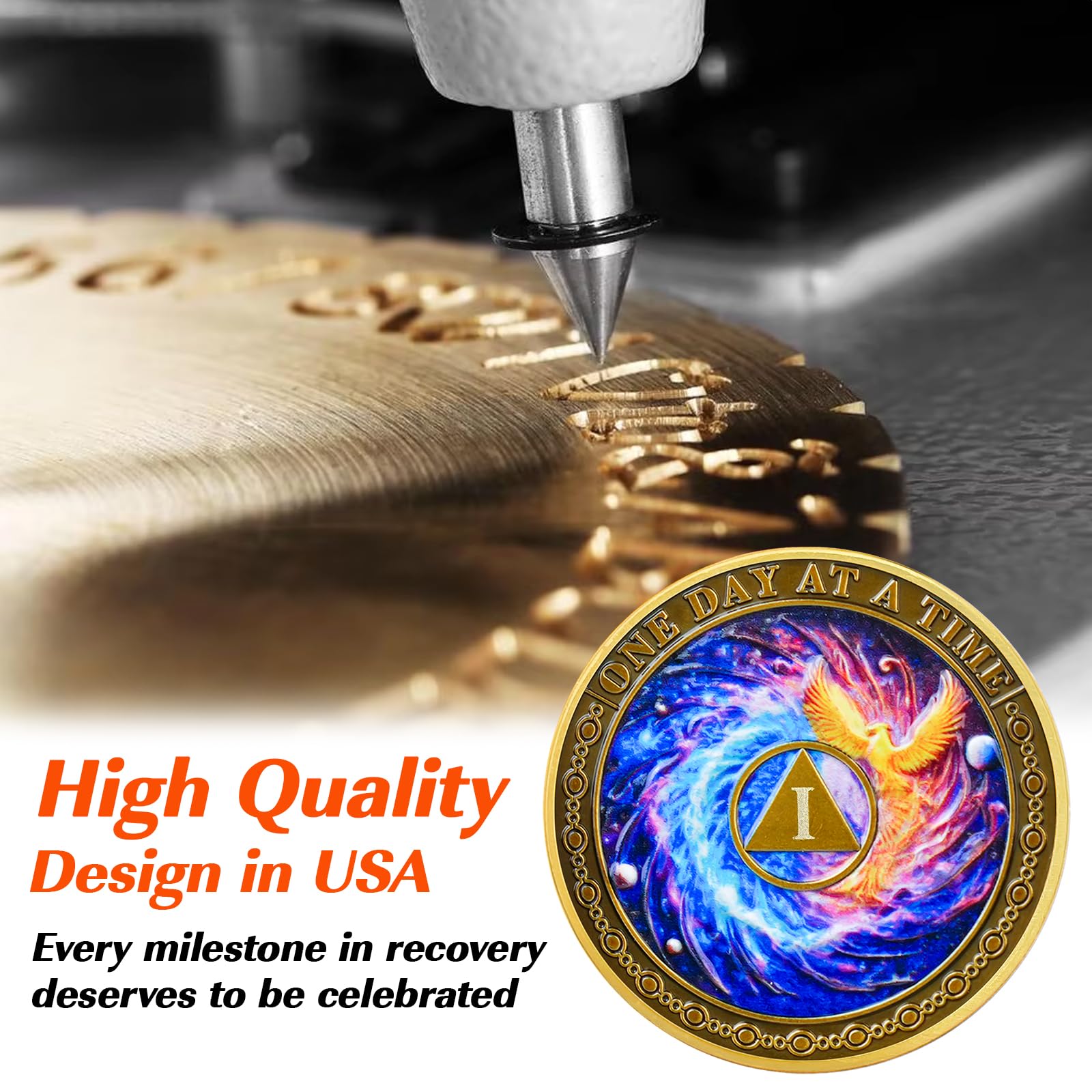 Personalized Phoenix Rebirth Sobriety Coin mysite