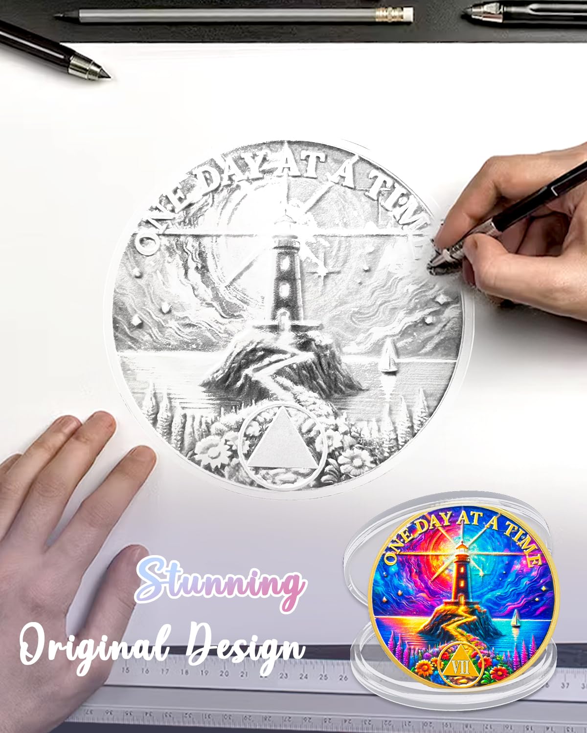 Personalized Recovery One Day at a Time  Sobriety Coin mysite