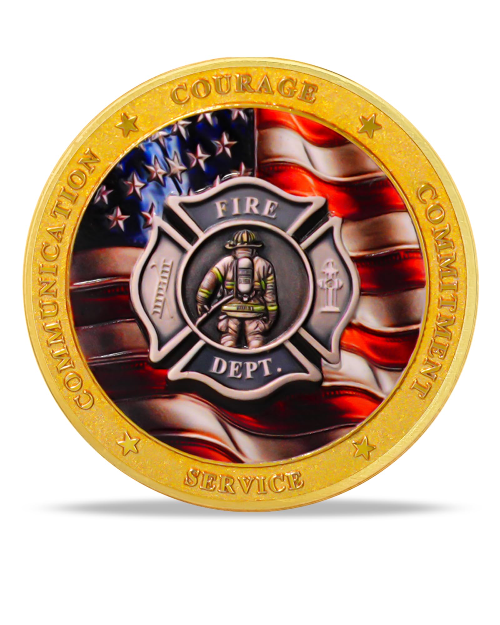 Firefighter Courage Commitment Challenge Coin mysite