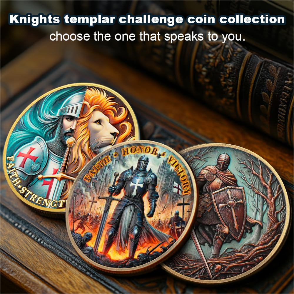 Faith, Honor, Victory Knights Templar Challenge Coin mysite