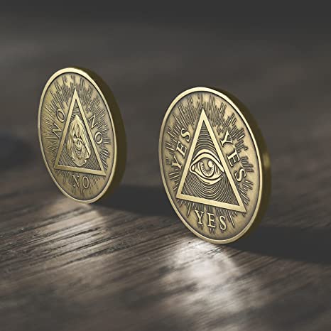 All Seeing Eyes or Death Skull Decision Coins mysite