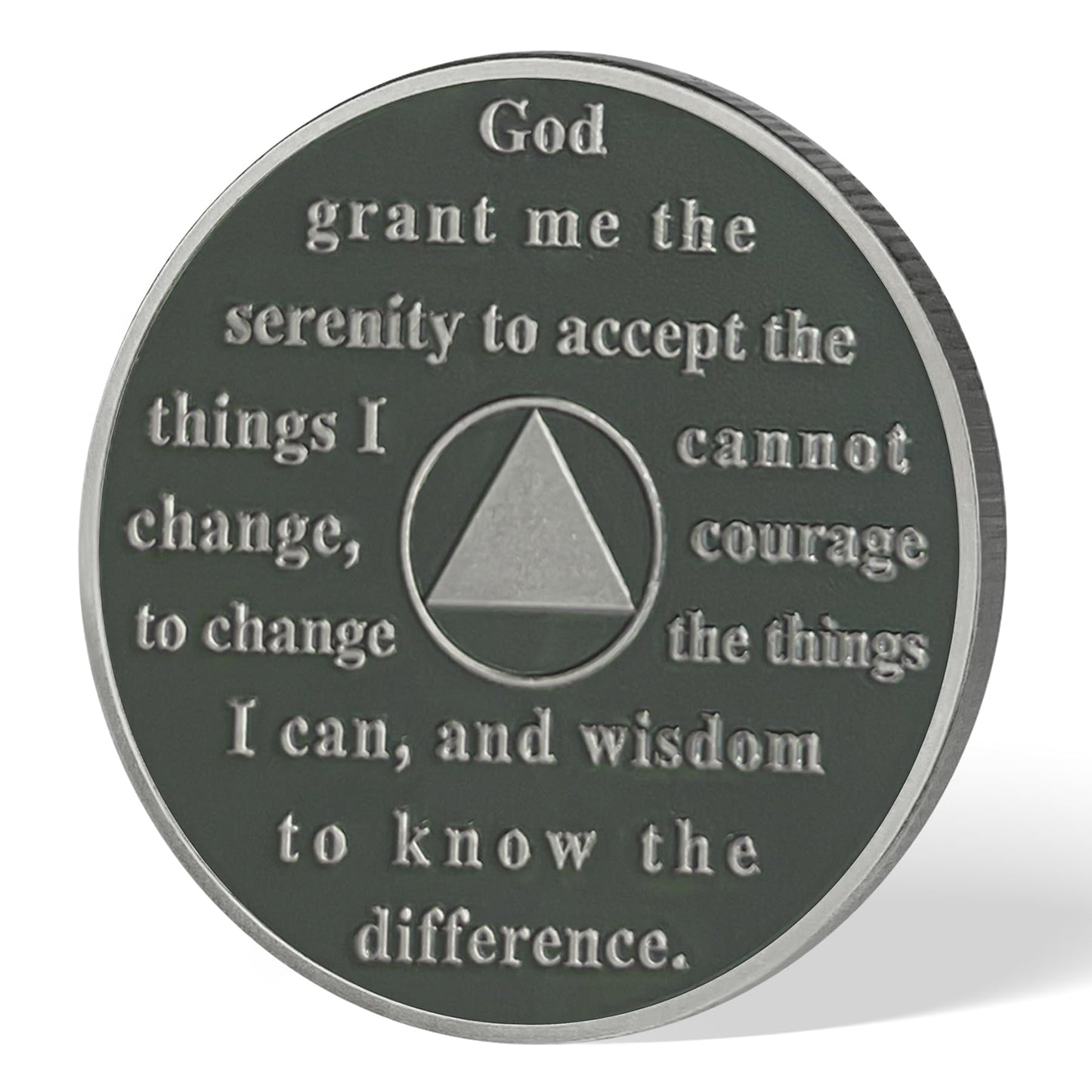 Personalized Double Flower Black Butterfly Sobriety Coin mysite