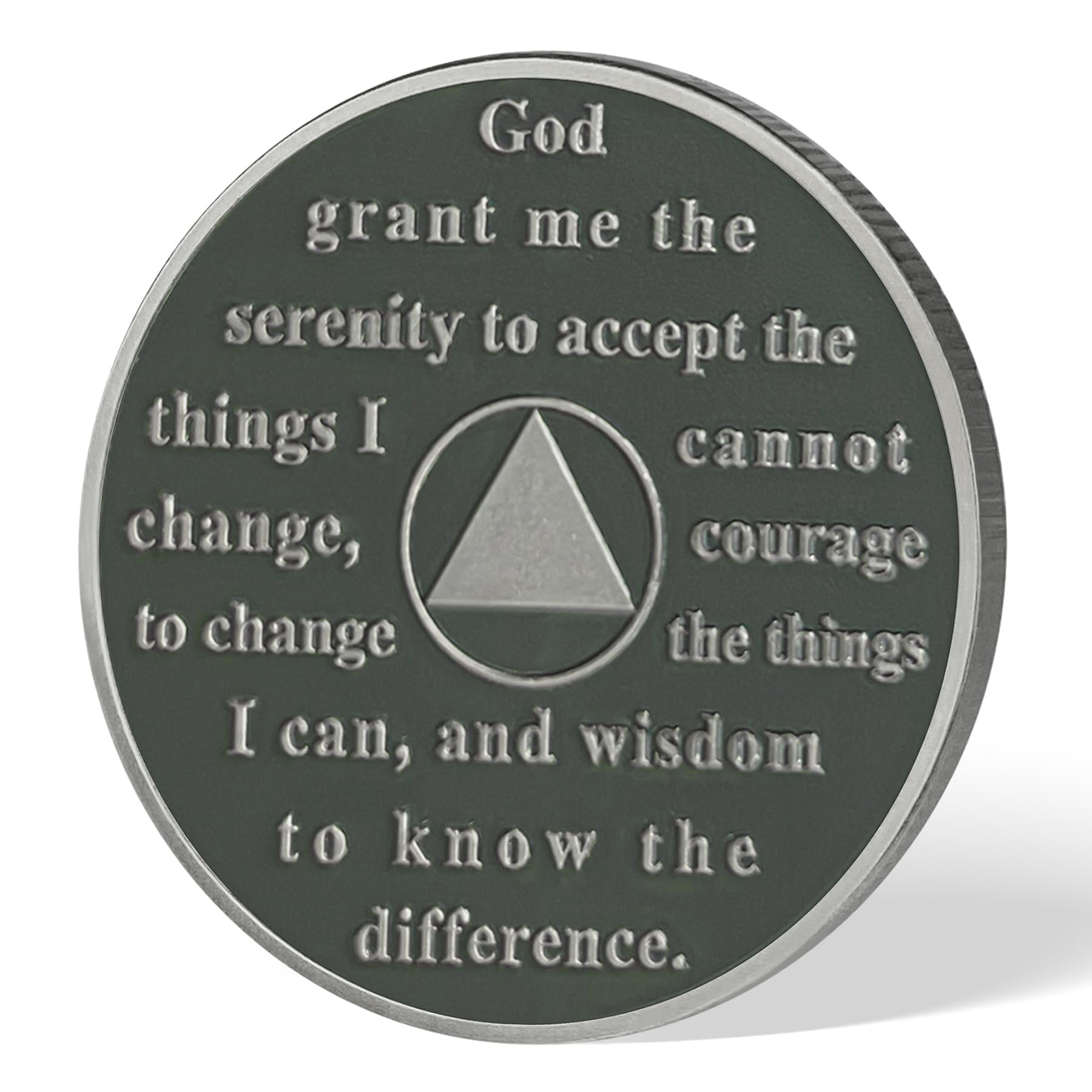 Personalized Double Flower Black Butterfly Sobriety Coin mysite