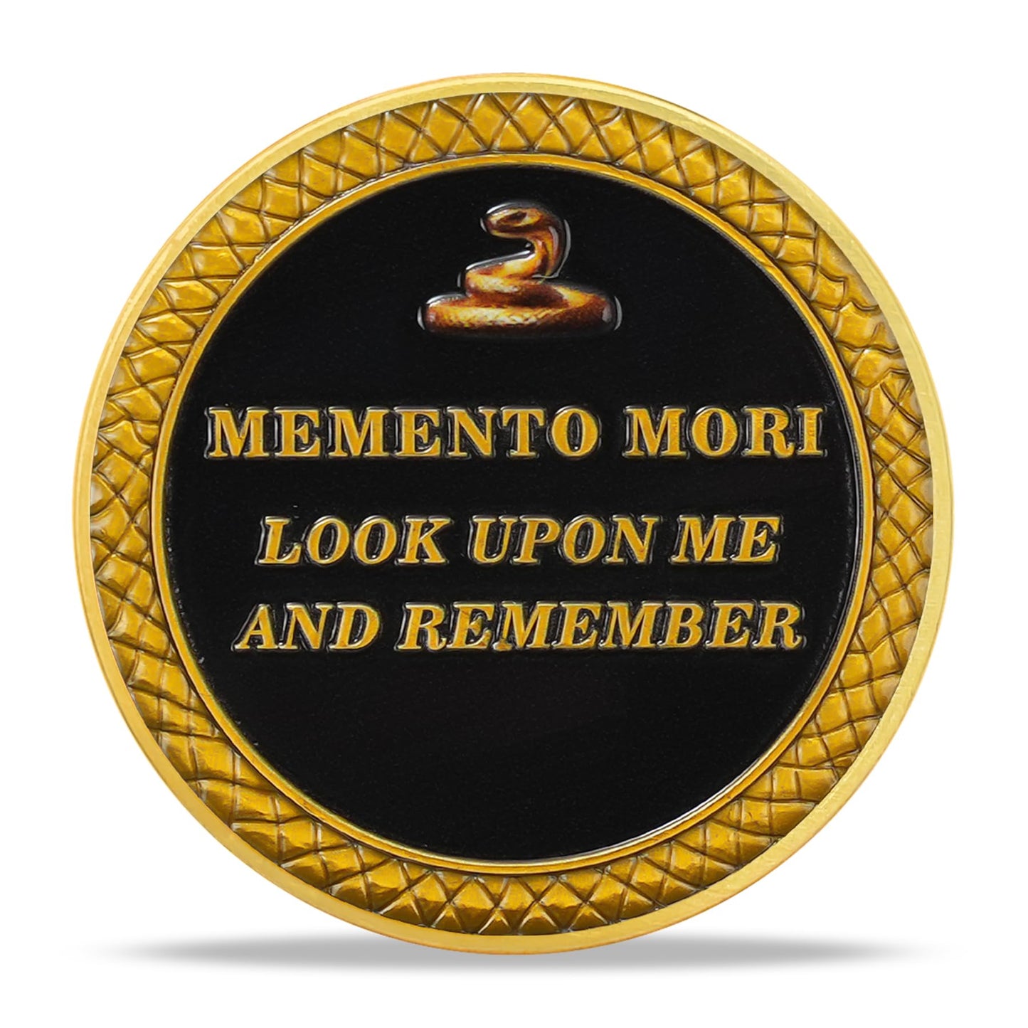 Medusa  Look Upon Me and Remember Memento Mori Skull Challenge Coin mysite
