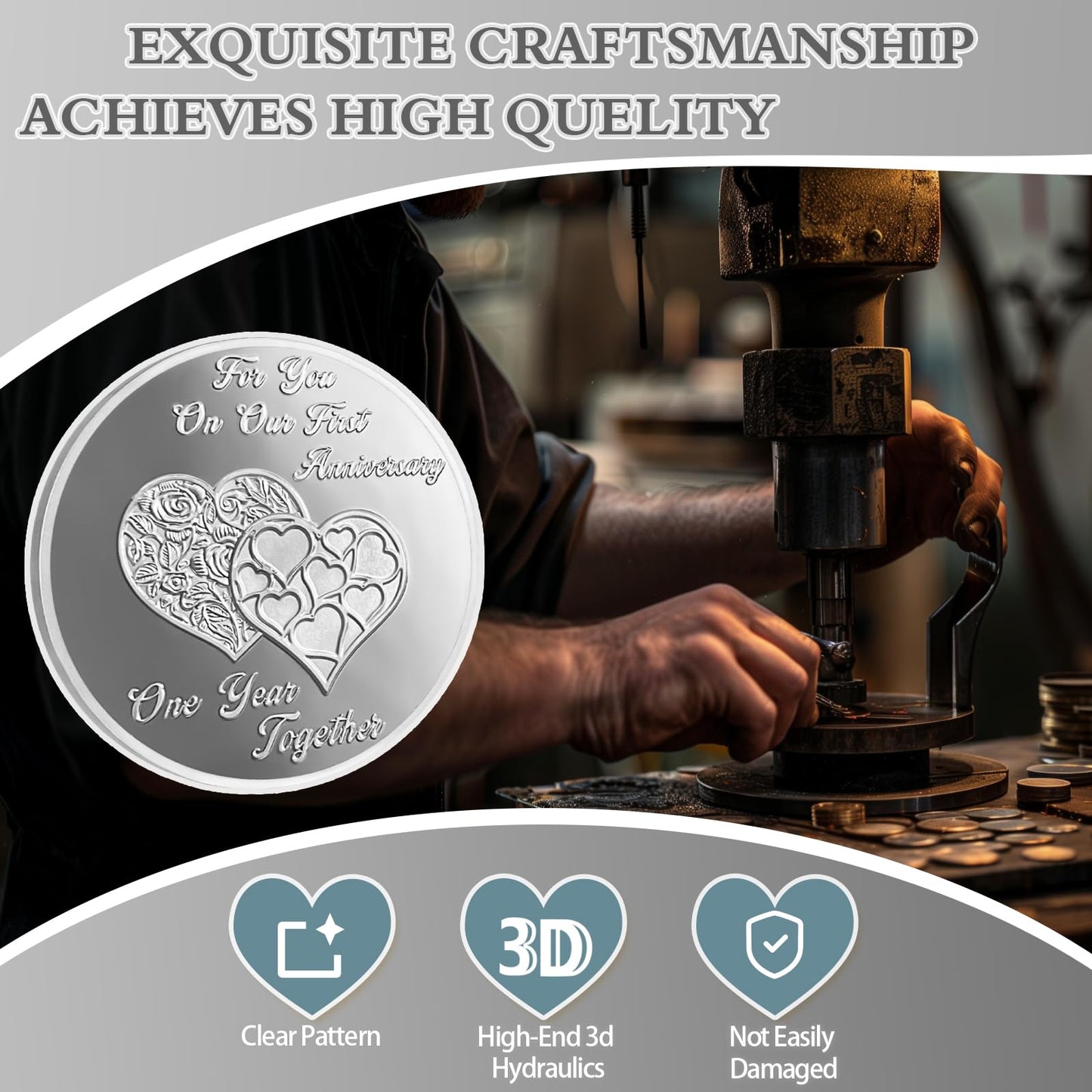 We Are Together 1st Wedding Anniversary Coin mysite