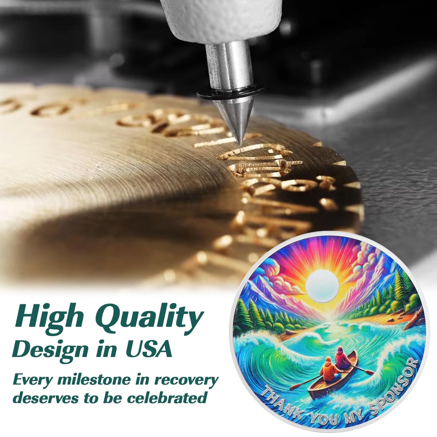 Thank You My Sponsor Sobriety Coin mysite