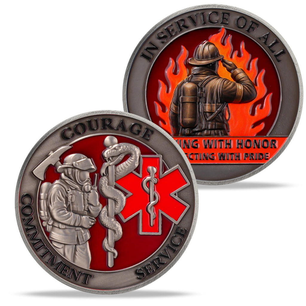 Firefighter Salute Challenge Coin mysite