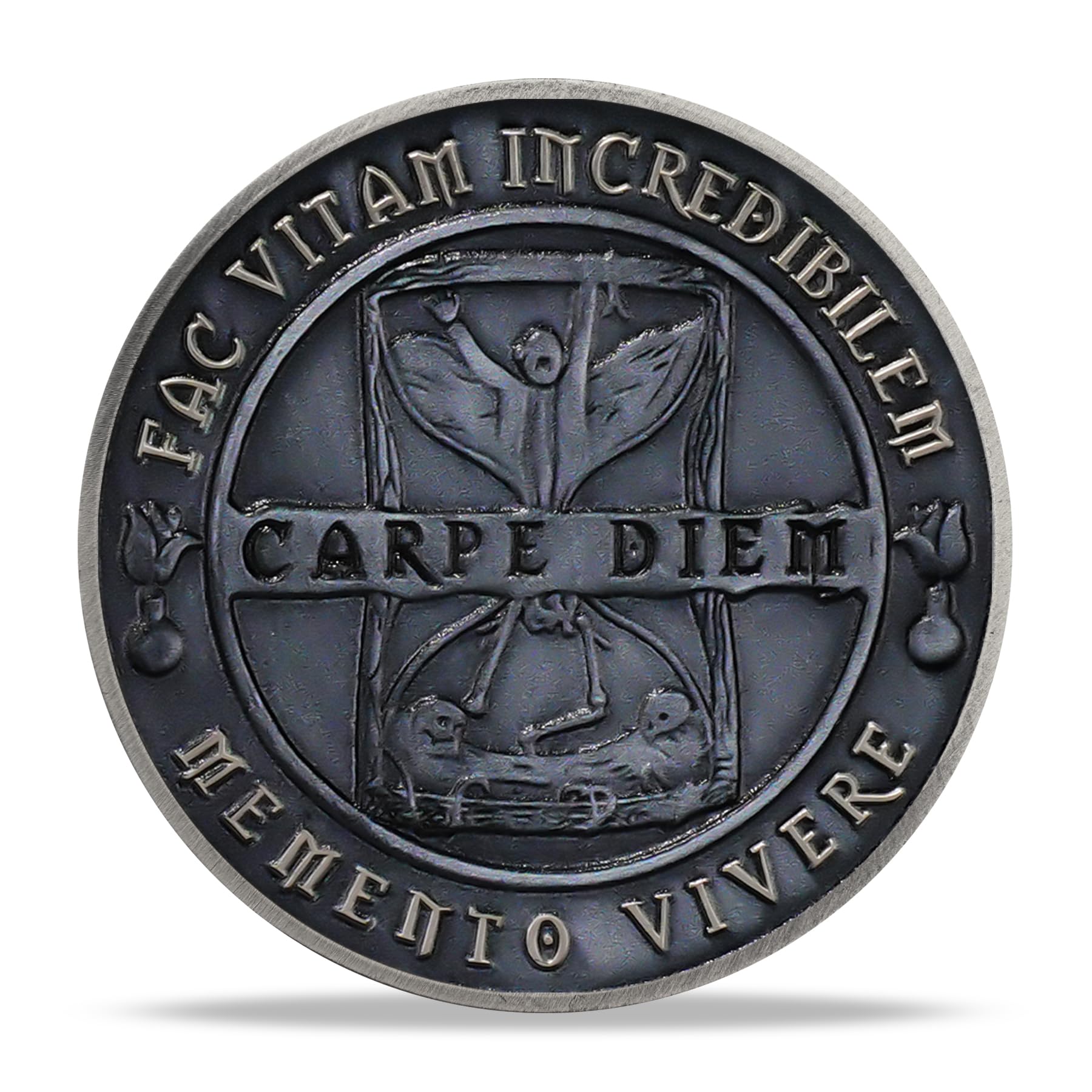 Carpe Diem Motivational Stoicism Memento Mori Challenge Coin mysite