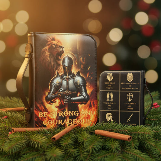 Religious Bible Pattern Leather Personalized Knight Bible Cover mysite