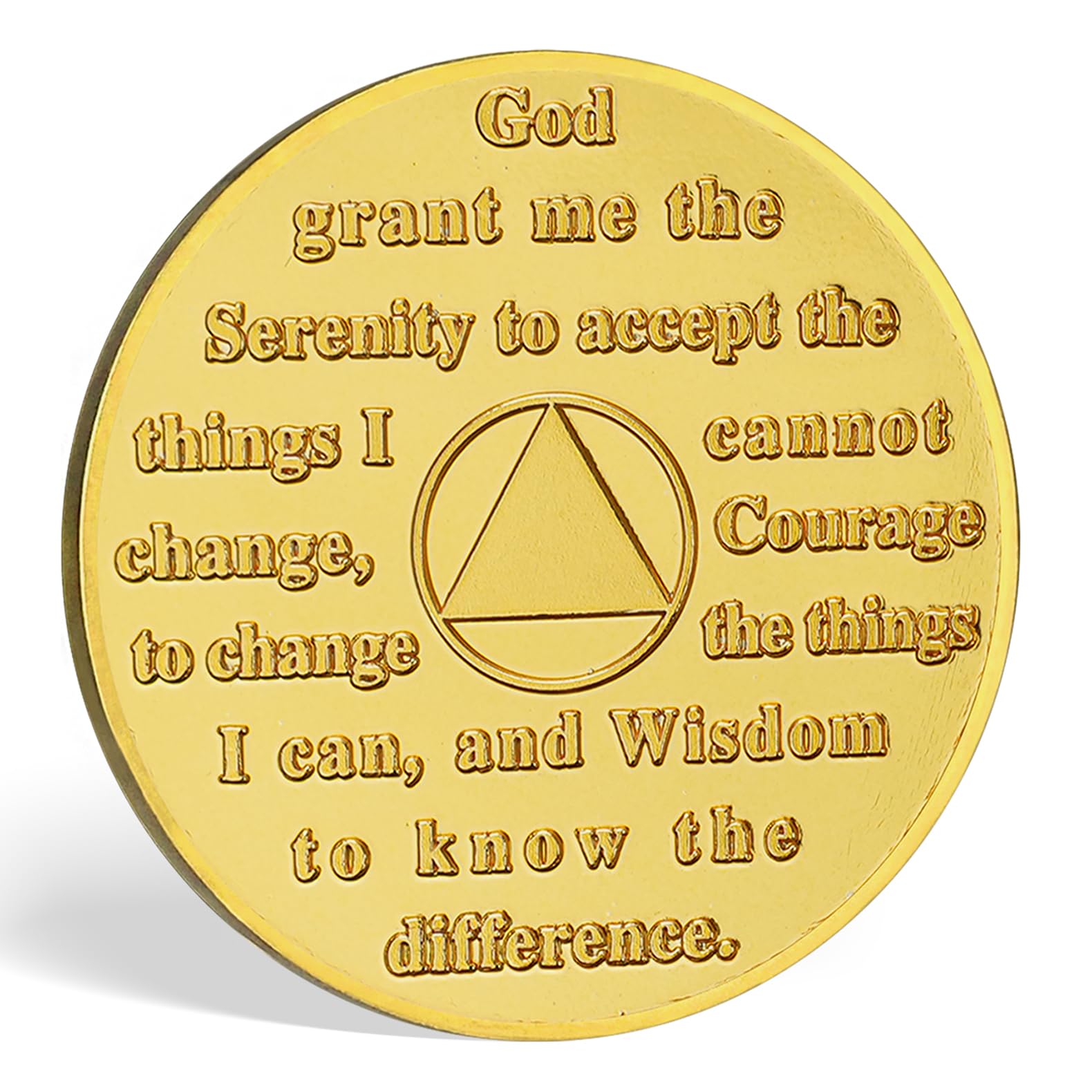Personalized Sunflower Serenity Prayer Sobriety Coin Challenge Coin mysite
