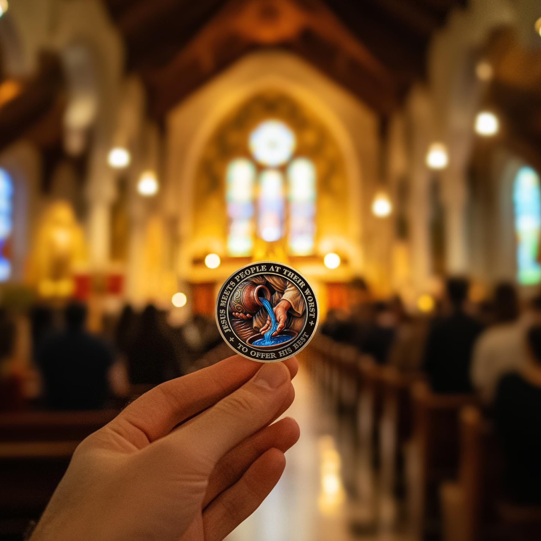 Jesus Meets People at Their Worst  Christian Jesus Grace Coin mysite