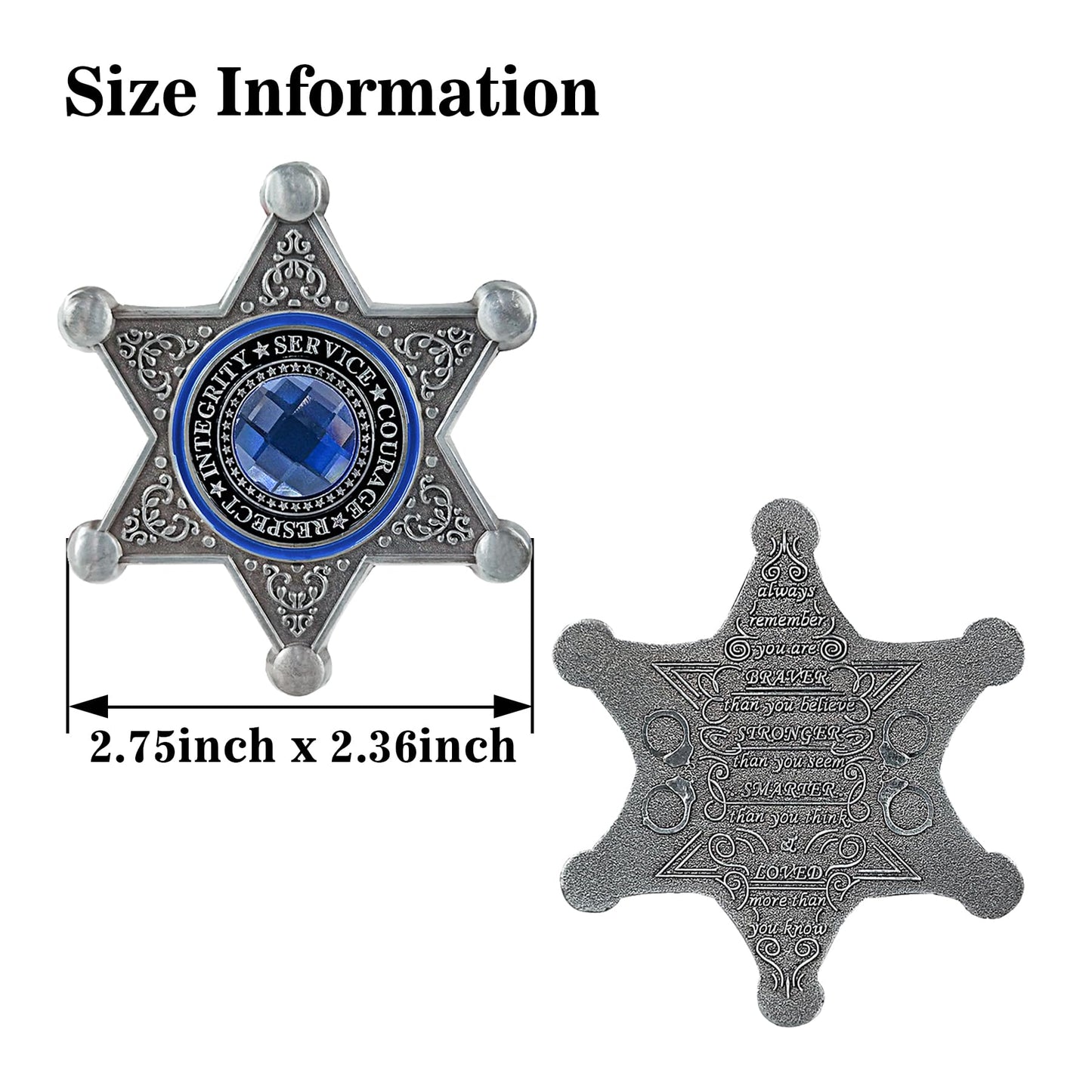 Sheriff Prayer Challenge Coin Police Officers Law Enforcement Gift mysite