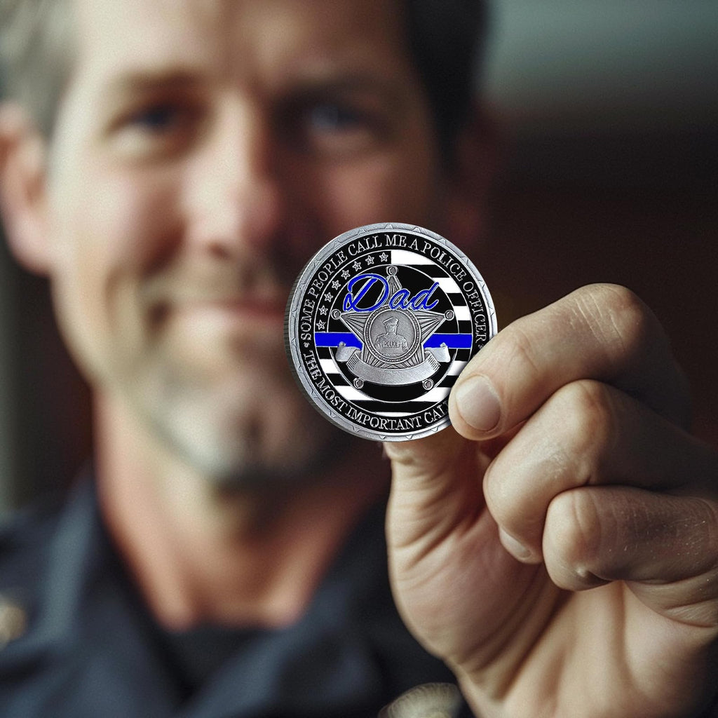 Thin Blue Line Police Law Enforcement Police Officer Challenge Coins mysite